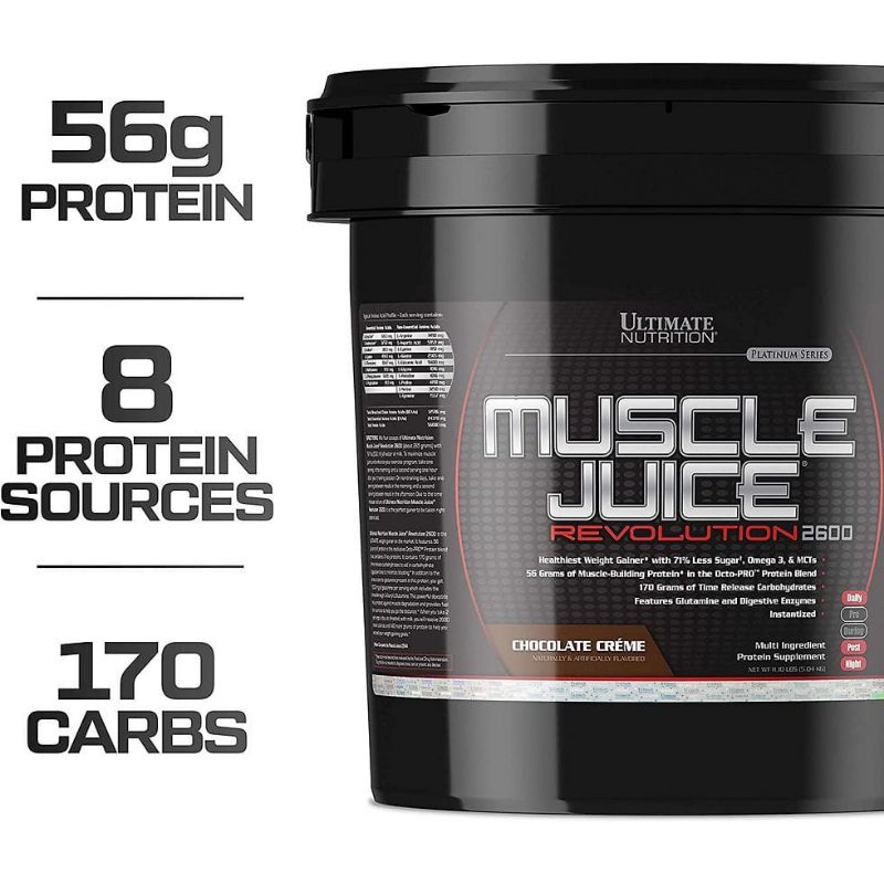 ULTIMATE NUTRITION - Platinum MUSCLE JUICE REVOLUTION 2600 11Lbs ...