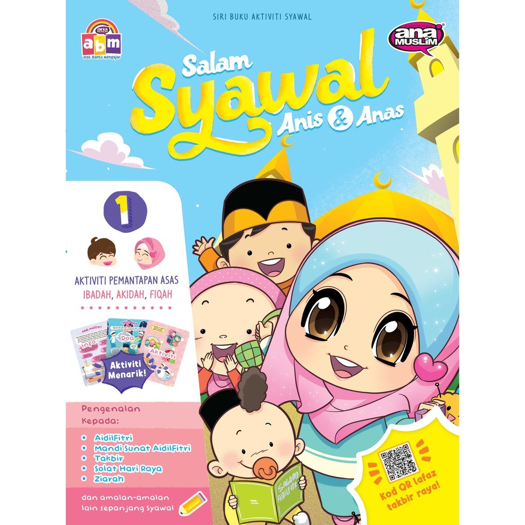 Buku Aktiviti And Mewarna Ana Muslim Salam Syawal Anis And Anas 1 Shopee Malaysia