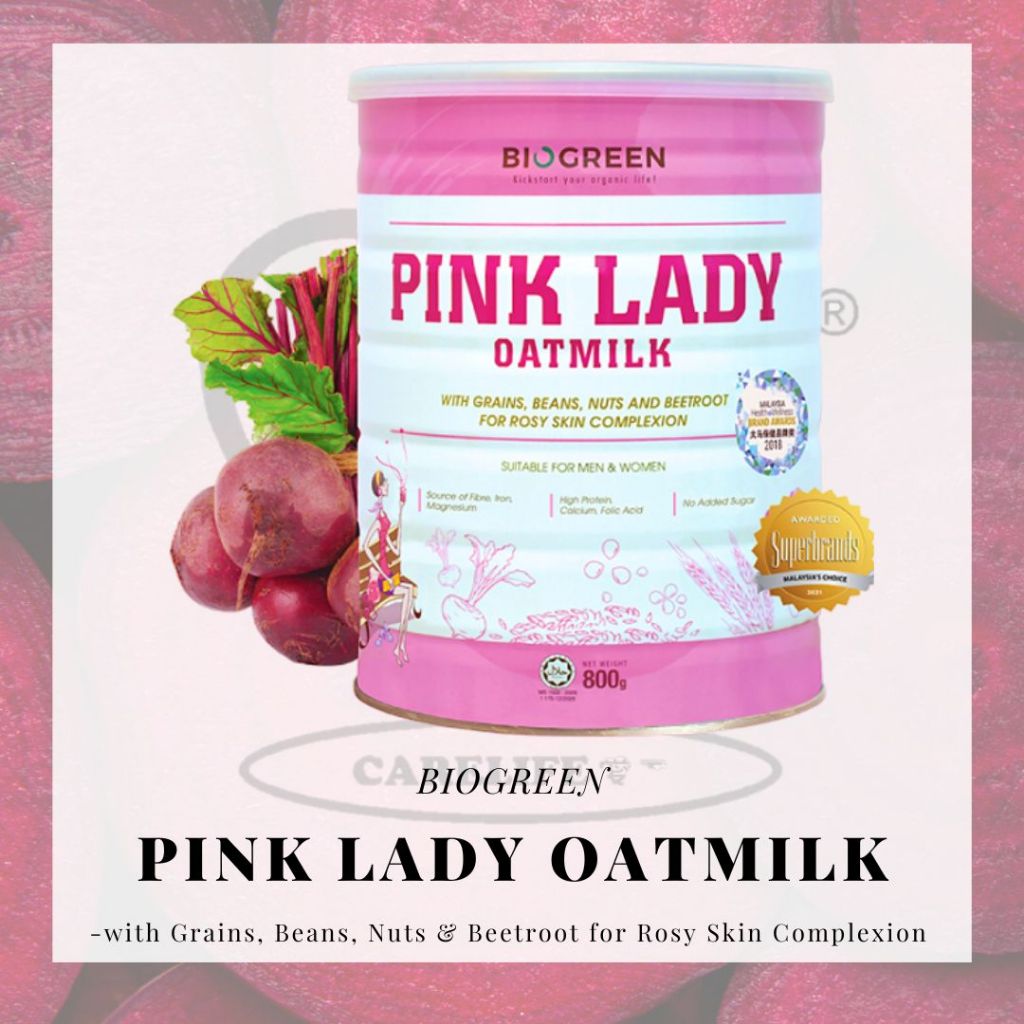 Pink Lady Oatmilk 十榖甜菜根燕麦奶 Biogreen 800g Shopee Malaysia