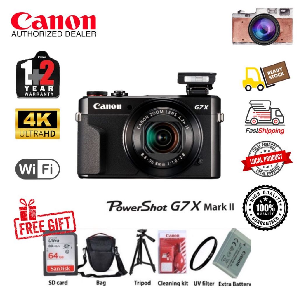 (READY STOCK) Canon PowerShot G7 X Mark II 2 Digital Camera G7X II ( 3 ...