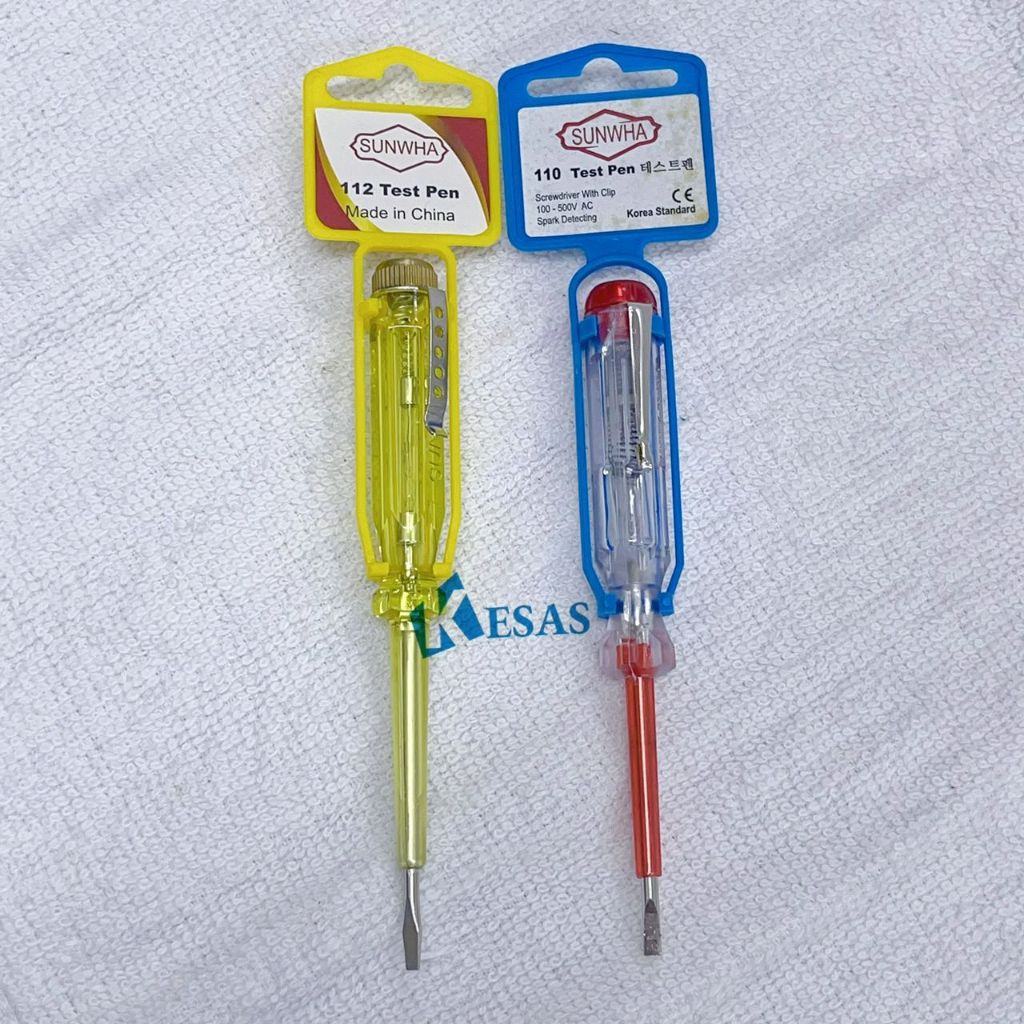 Sunwha Test Pen 100-500v AC SUNWHA TEST PEN RED & YELLOW COLOUR ...