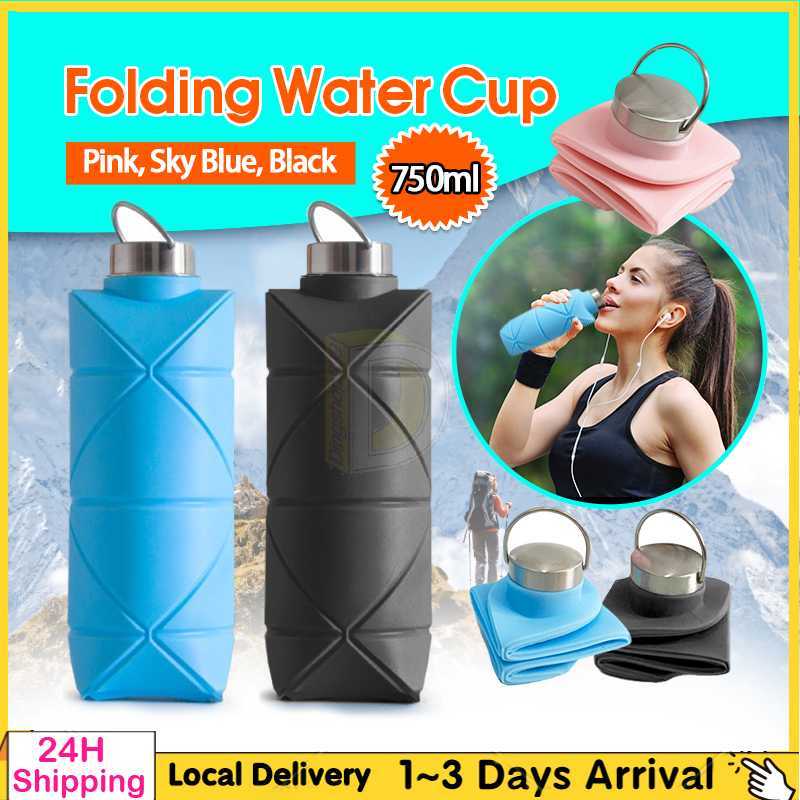 Silicone Folding Cup Retractable Cup Outdoor Sports Travel Compressed ...