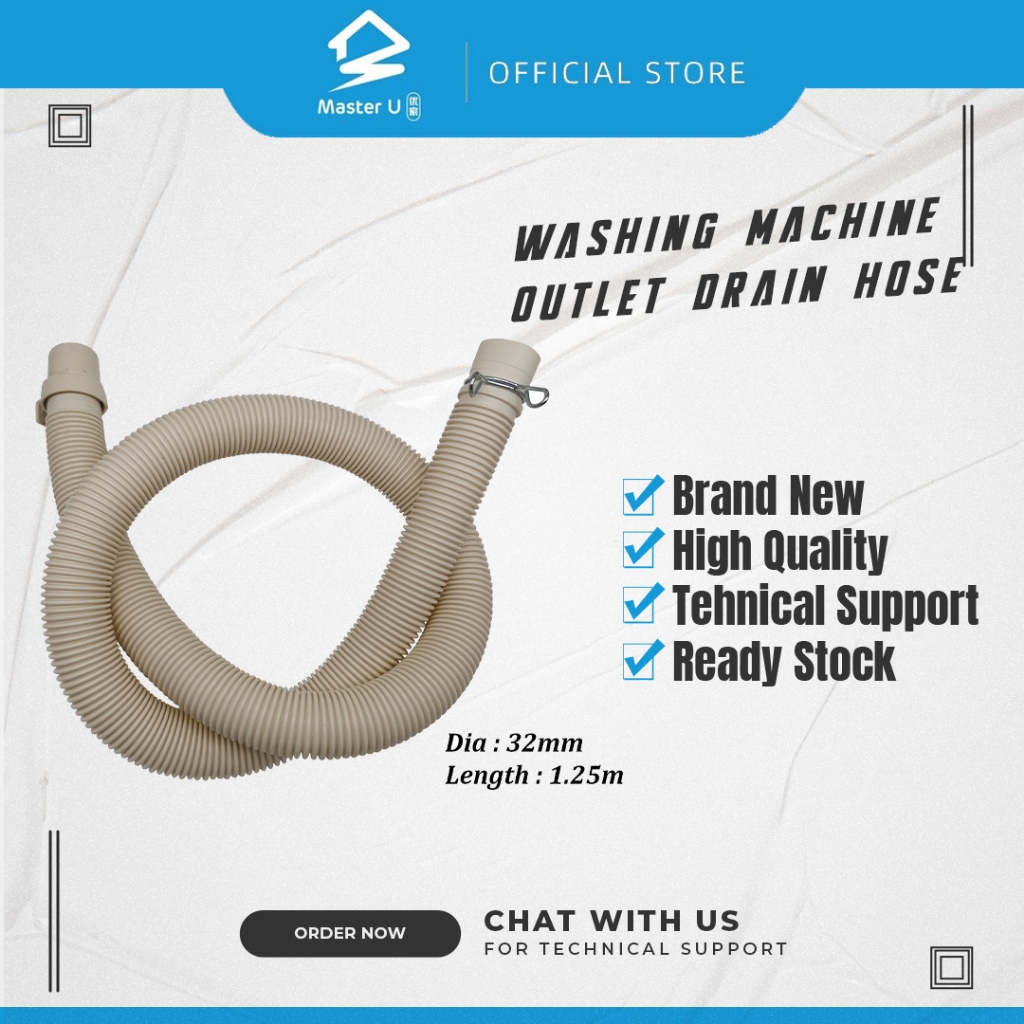 Universal Outlet Drain Hose Pipe Multi Purpose Paip Buang Air Keluar Mesin Basuh Washing 3459