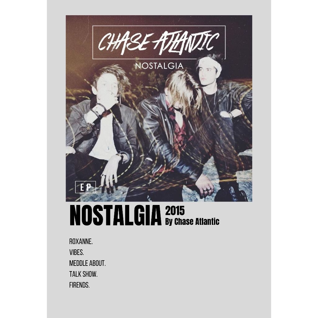 Album Cover Poster Nostalgia by Chase Atlantic | Shopee Malaysia