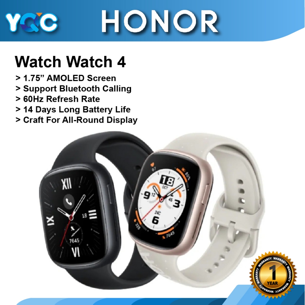 HONOR Watch 4 Smartwatch, 1.75-inch AMOLED
