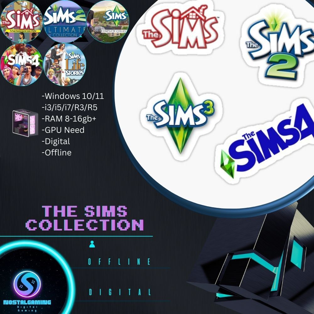 [Pc Game][Digital] The Sims Collection + Complete DLC | Shopee Malaysia