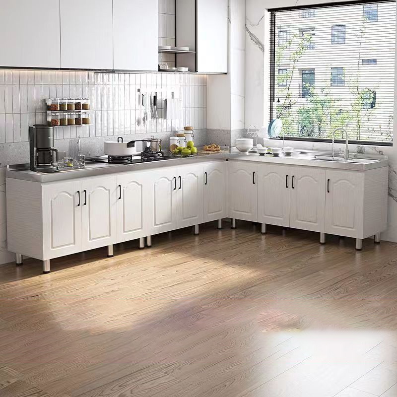 European Style Kitchen Cabinets Stainless Steel Kitchen Storage Cabinet