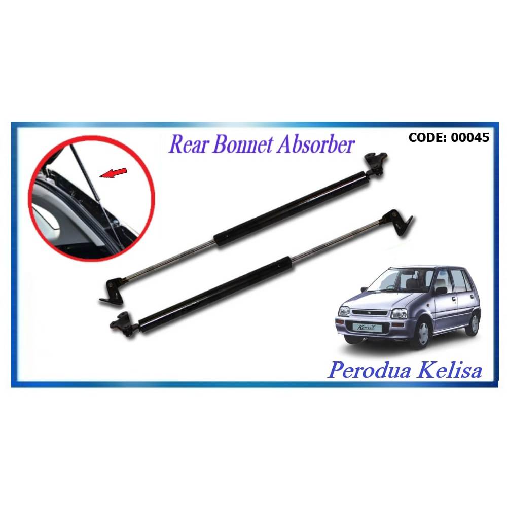 Perodua Kelisa Rear Bonnet Damper Absorber With Bracket (1 pc) | Shopee ...