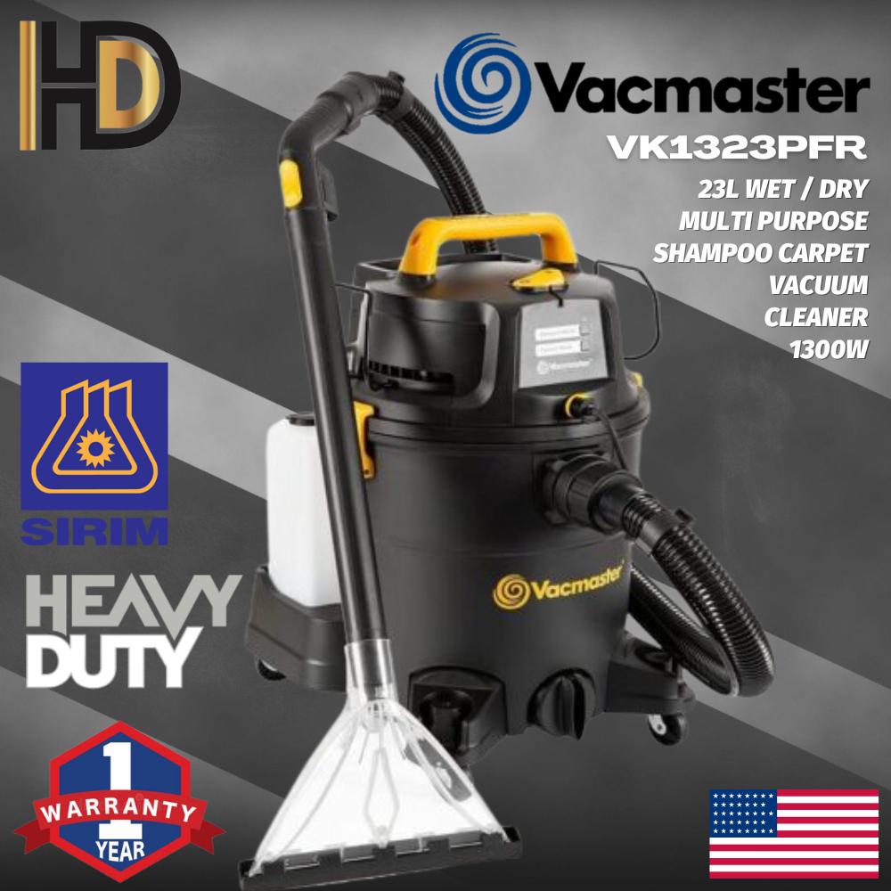 VACMASTER VK1323PFR 1300W 23L 3 in 1 Washing Vacuum Cleaner Wet Dry