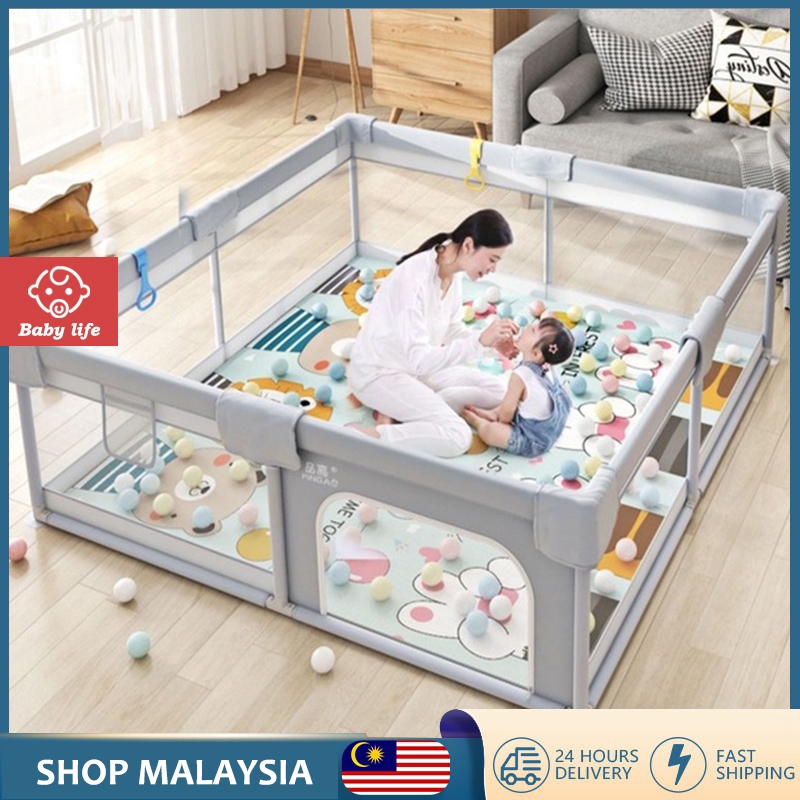 💟Ready stock💟 Baby Kids Playpen Safety Play Fence Playground Game ...