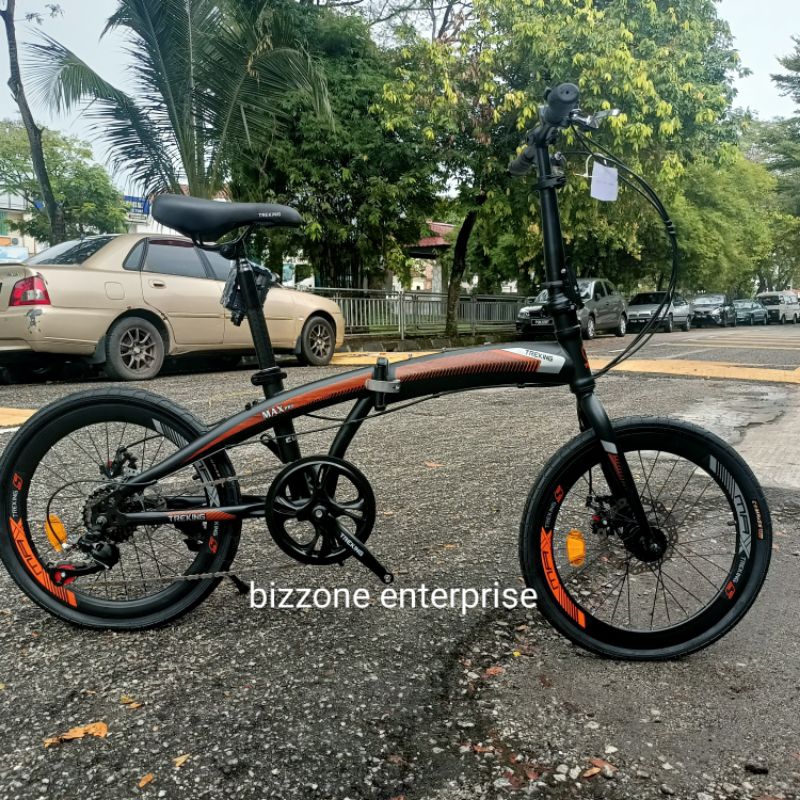 Promosi!! 20" TREKING MAXPRO 7SPEED FOLDING BIKE BASIKAL LIPAT | Shopee ...