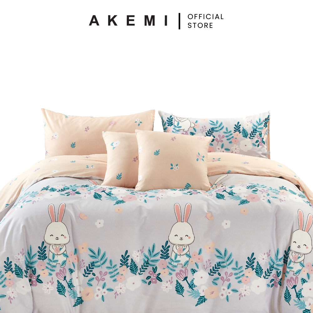 Akemi Cotton Select Cheeky Cheeks Quilt Cover Set 730TC (Super Single/  Queen/ King)