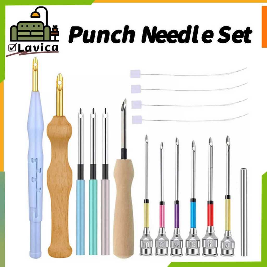 【MY】Punch Needle Set Embroidery Needle Hand DIY Handmade Weaving Tool ...