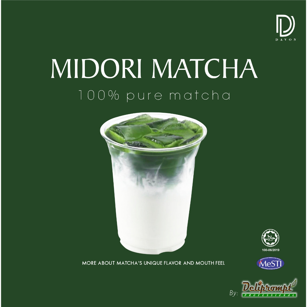 Davon - Matcha Midori 100% Japanese Matcha Powder 100g or 500g | Shopee ...