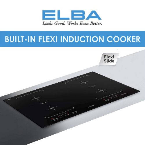 ELBA Builtin Flexi Induction Hob Cooker EICK7094FZ(BK) SCHOTT CERAN