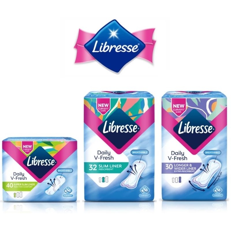 【Free shipping 】Libresse Daily V Fresh Slim Panty Liner Pads Shopee