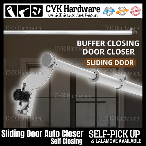 Self Closing + Soft Close Sliding Patio Door Closer for 75130cm 80kg