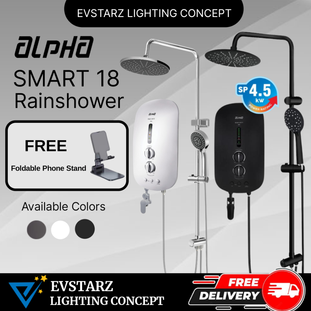 ALPHA Smart 18i/E Plus Rainshower DC Pump or Non Pump Instant Water