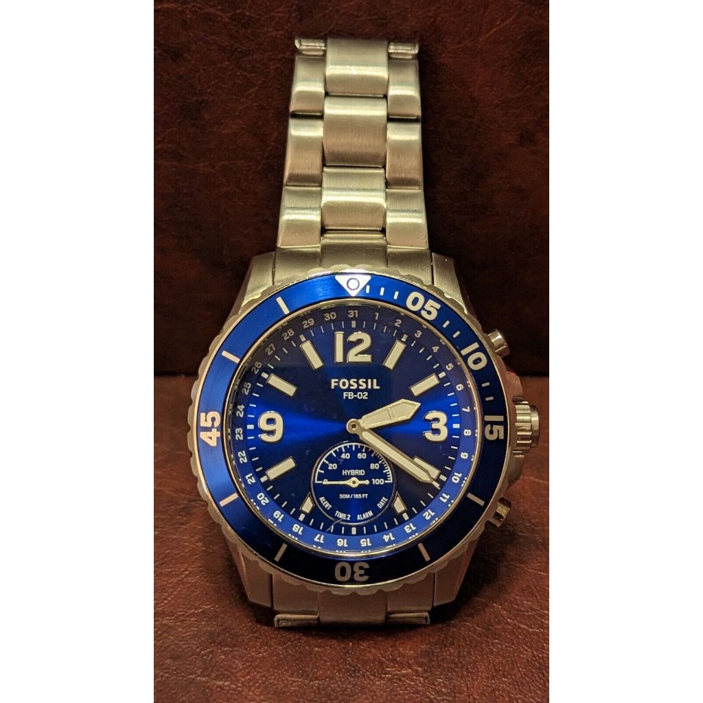 Fossil hybrid blue best sale