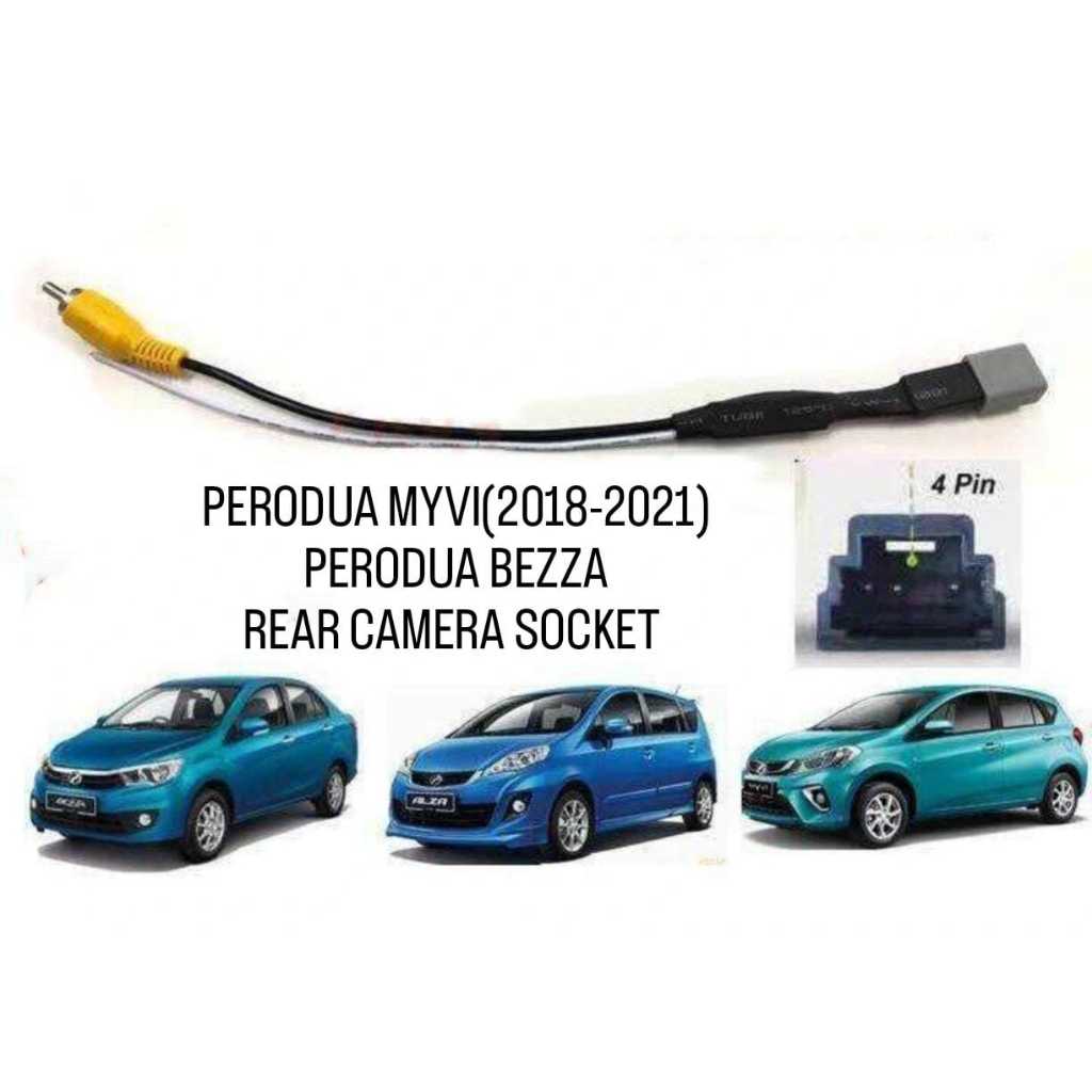 Perodua Myvi 2018 Bezza Rear Reverse Player Camera Socket Wire Kamera ...