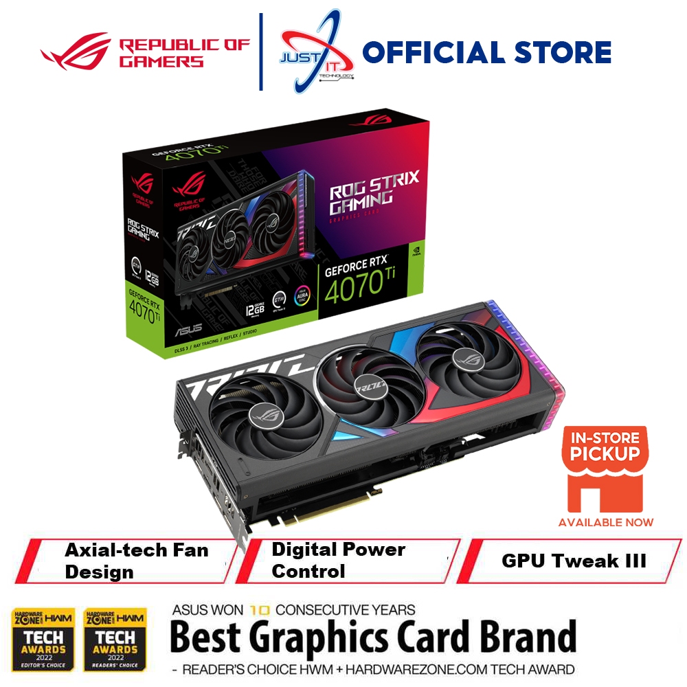 ASUS Rog Stirx RTX4070 TI GDDR6X Graphics Card (12GB) ROG-STRIX ...