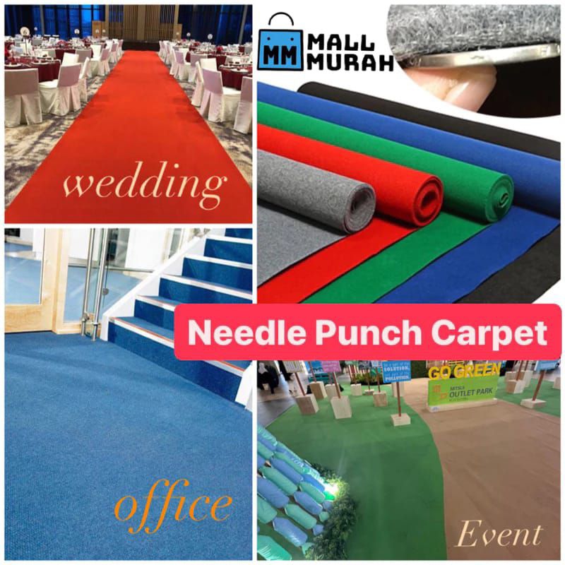 [ READY STOCK ] wedding carpet / carpet office / carpet masjid / needle
