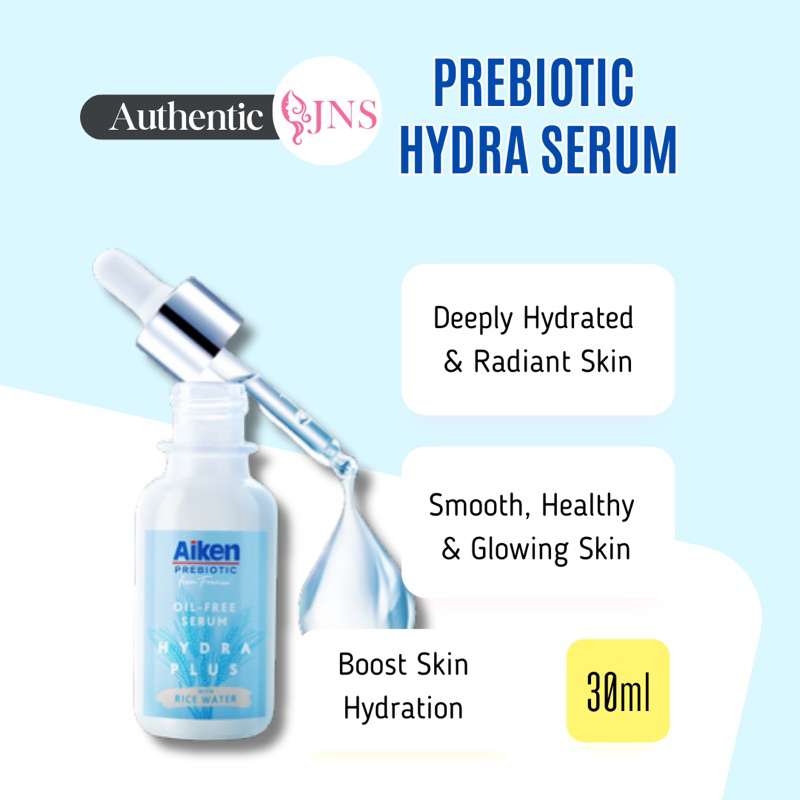 Aiken Prebiotic Hydra Plus Serum 30ml with Rice Water Oil Free Serum ...
