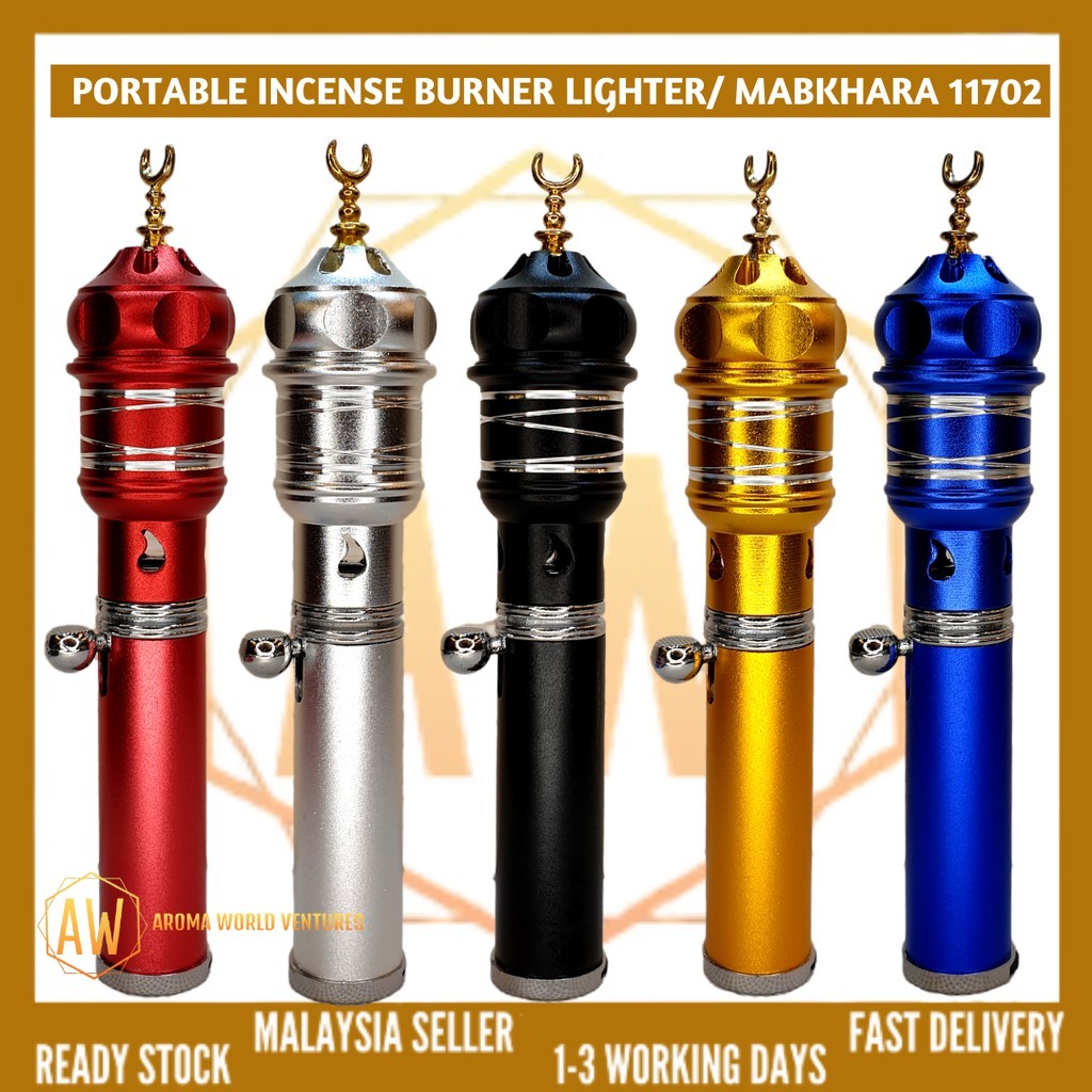 Portable Lighter Mabkhara Incense/ Bakhoor/ Gaharu Burner Refillable