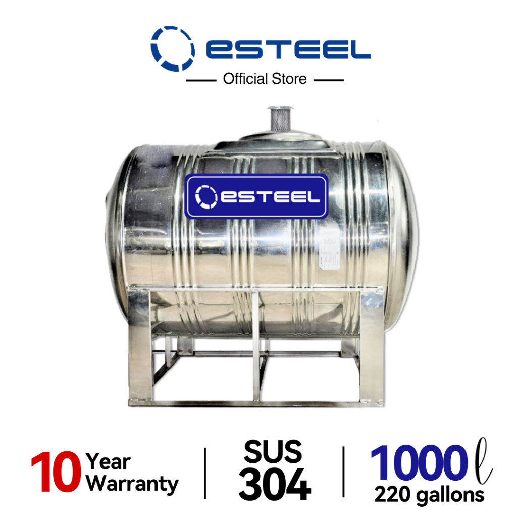 eSteel 1000L / 220 Gallons Stainless Steel Water Storage Tank / Tangki ...