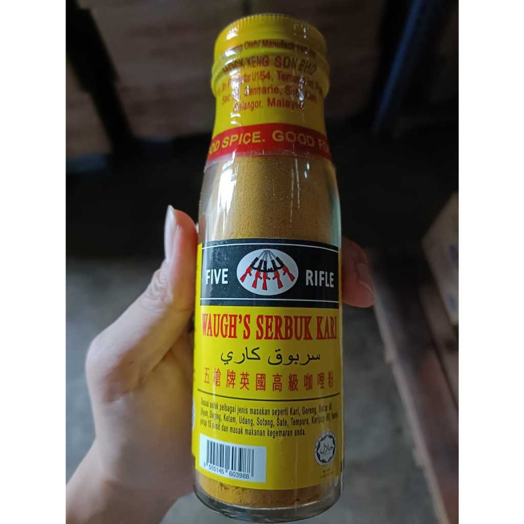 [HALAL] (113g/1KG) Five Rifles Brand Waugh's Curry Powder Serbuk Kari ...
