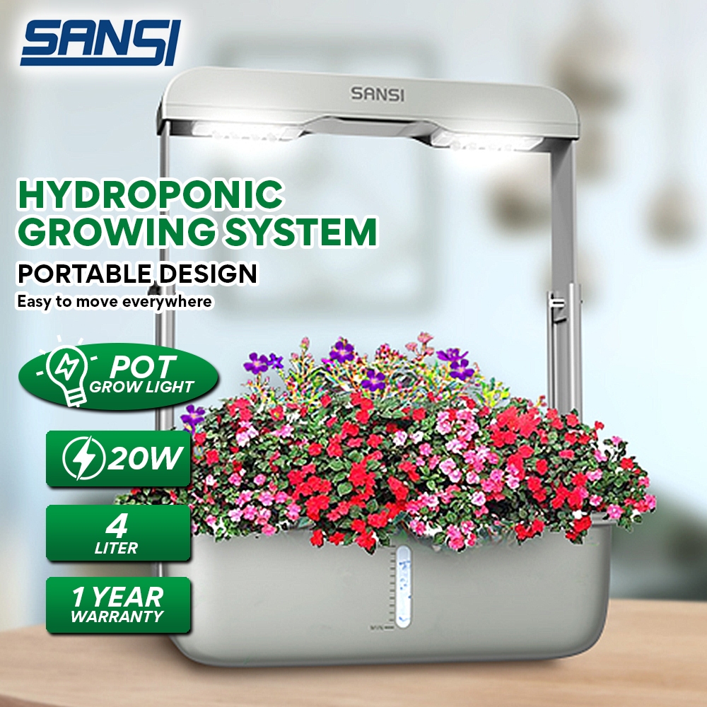 SANSI 20W Hydroponics Growing System Indoor Garden with LED Grow Light