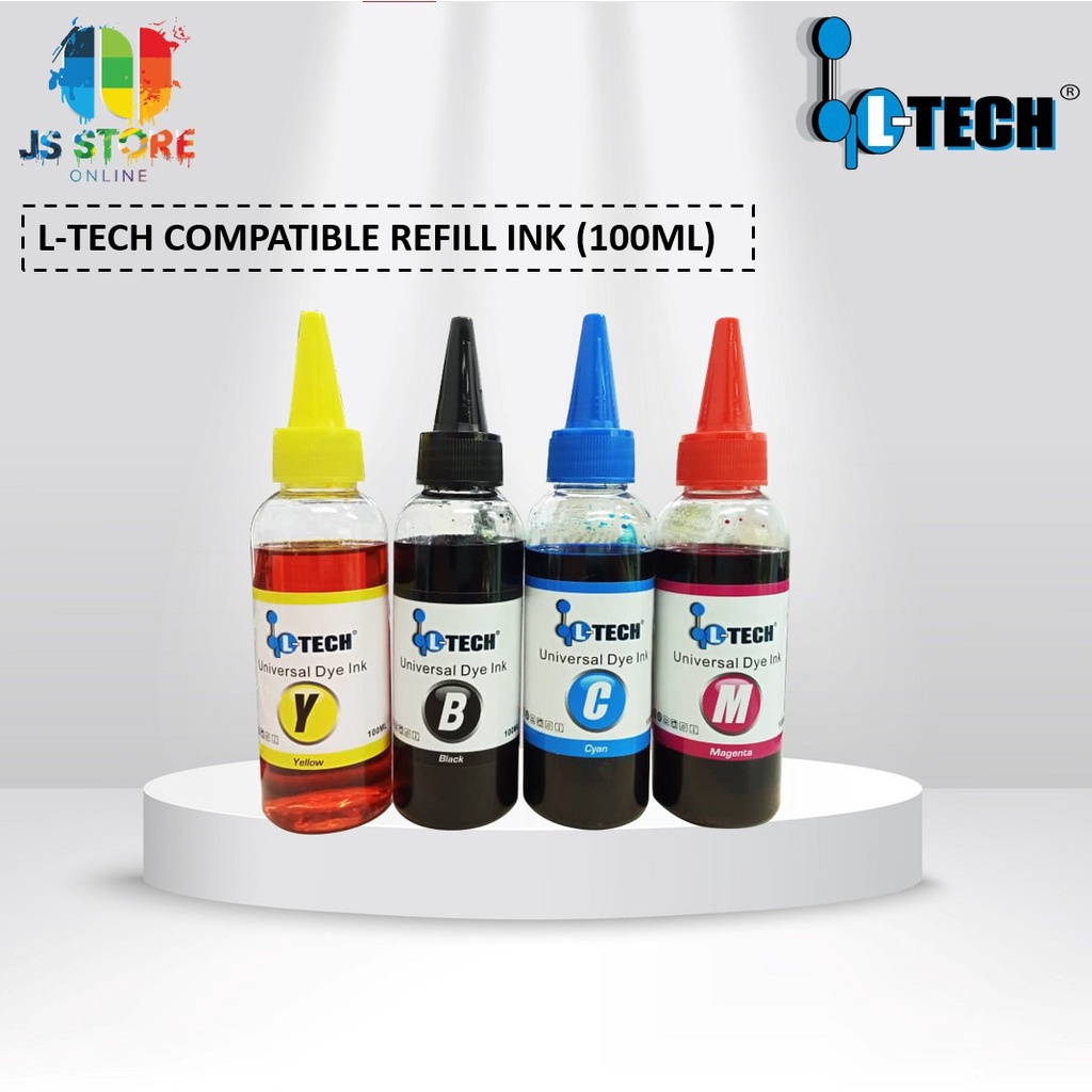 [Ready Stock] L-Tech Compatible Refill Ink (100ml) /Compatible with HP ...