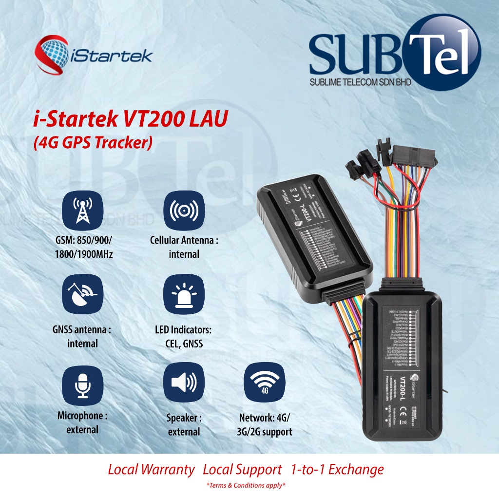 i-Startek VT200 LAU (4G GPS Tracker) IP66 FOTA support Temperature/Fuel ...