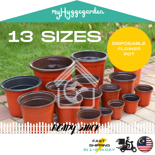 [1 PC] Disposable Ultra Thin Plastic Flower Plant Seedling Nursery ...