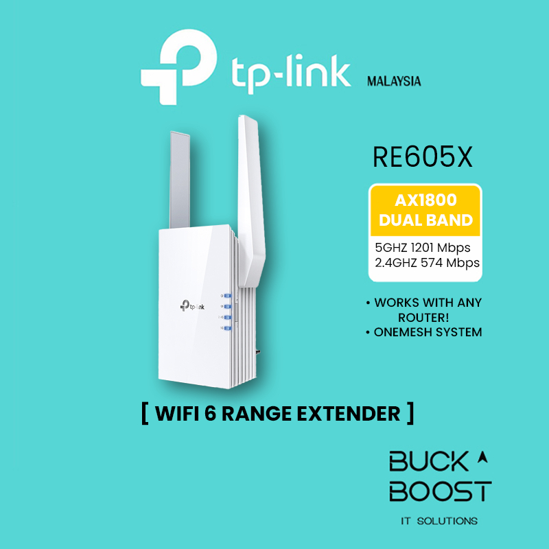 TP-LINK Onemesh AX1800 WiFi 6 Wireless AX WiFi Range Extender /Access ...