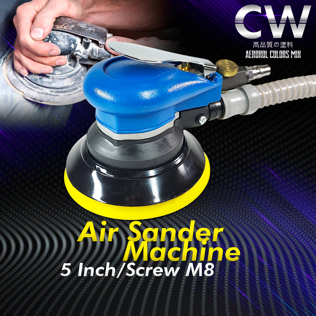 Random Orbital Sander 5 Inch Pneumatic Air Sander - 13000RPM Random ...