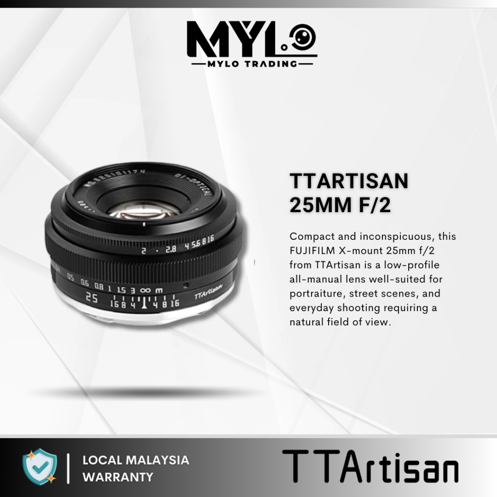 Ttartisan 25mm F2 Wide Angle Aps C Camera Lens Compatible With Fuji X