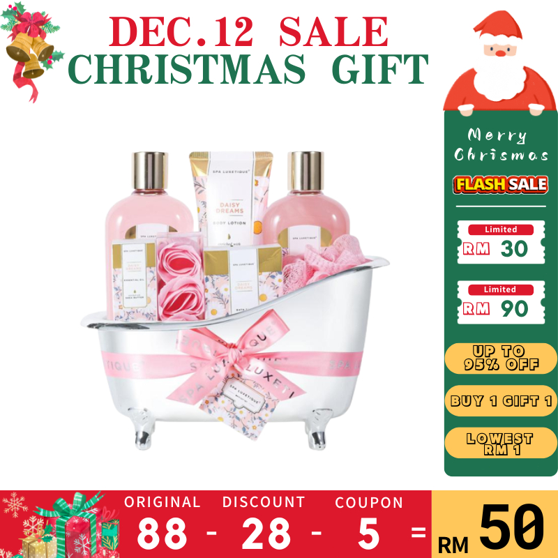 Spa Luxetique Christmas Gift Gift Set for Women, Bath And Body Gift Set