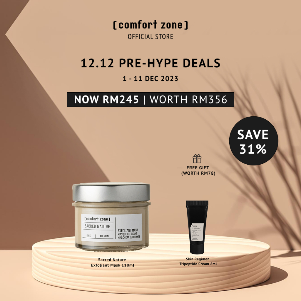 Comfort Zone Sacred Nature Exfoliant Mask (110ml) Shopee Malaysia