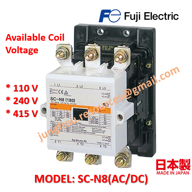 FUJI ELECTRIC SC-N8 CONTACTOR (OPERATED AC/DC) | Shopee Malaysia