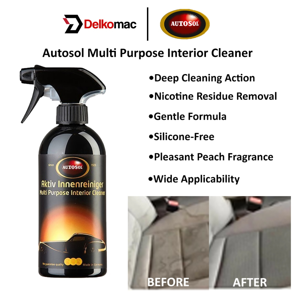 Autosol Multi Purpose Interior Cleaner (500ml) Plastic, Upholstery