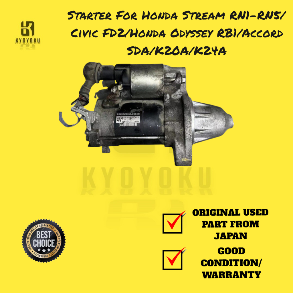 HONDA K20 / K24A FN2 FD2 DENSO STARTER
