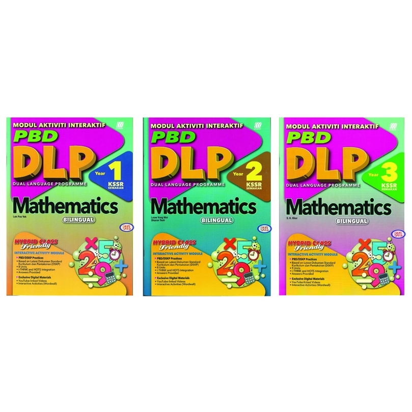 Modul Aktiviti Interaktif PBD DLP Mathematics Year1/2/3 KSSR | Shopee ...