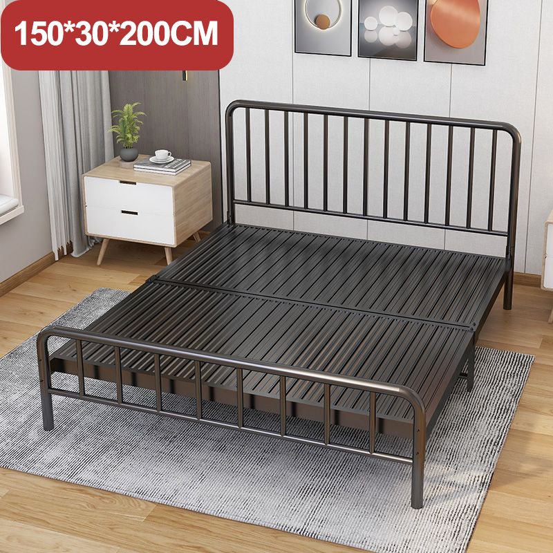 Amy Metal Bed Frame Queen Duty Heavy Iron Bed Student Bed Frame Nordic ...