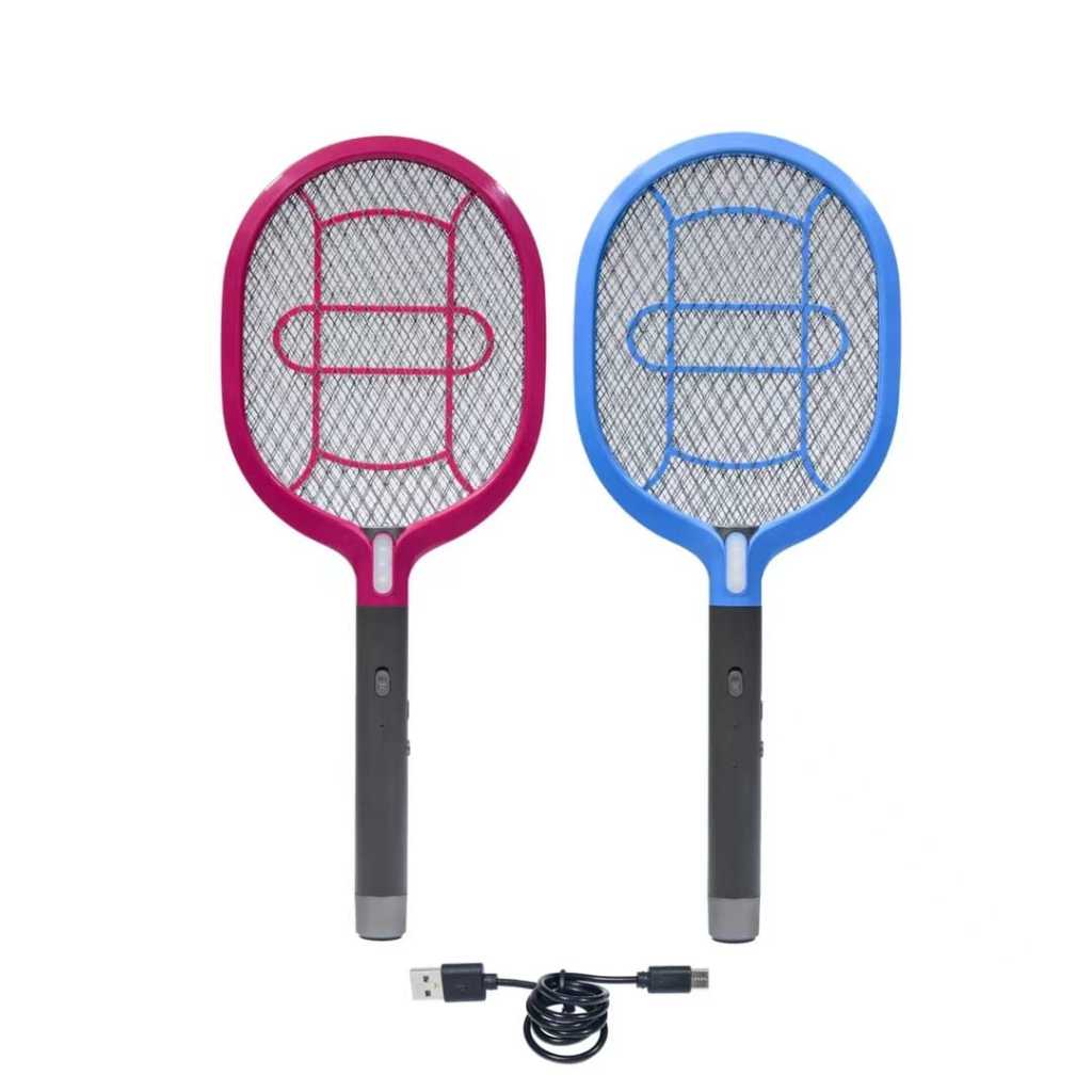 USB Type C Rechargeable Electric Insect Racket Mosquito Killer Zapper ...