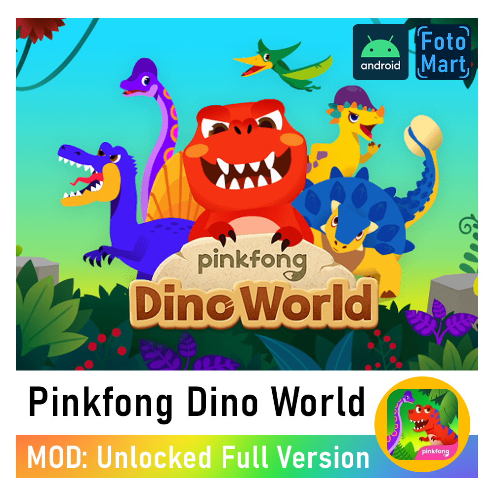 Pinkfong Dino World 💎 MOD App | Lifetime Warranty | Android Game: Kids ...