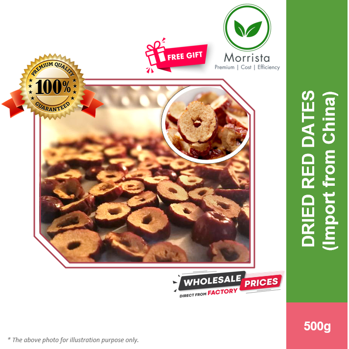 [Seedless Red Dates] 500g【No Sulphur】Dried Red Dates Ready to eat