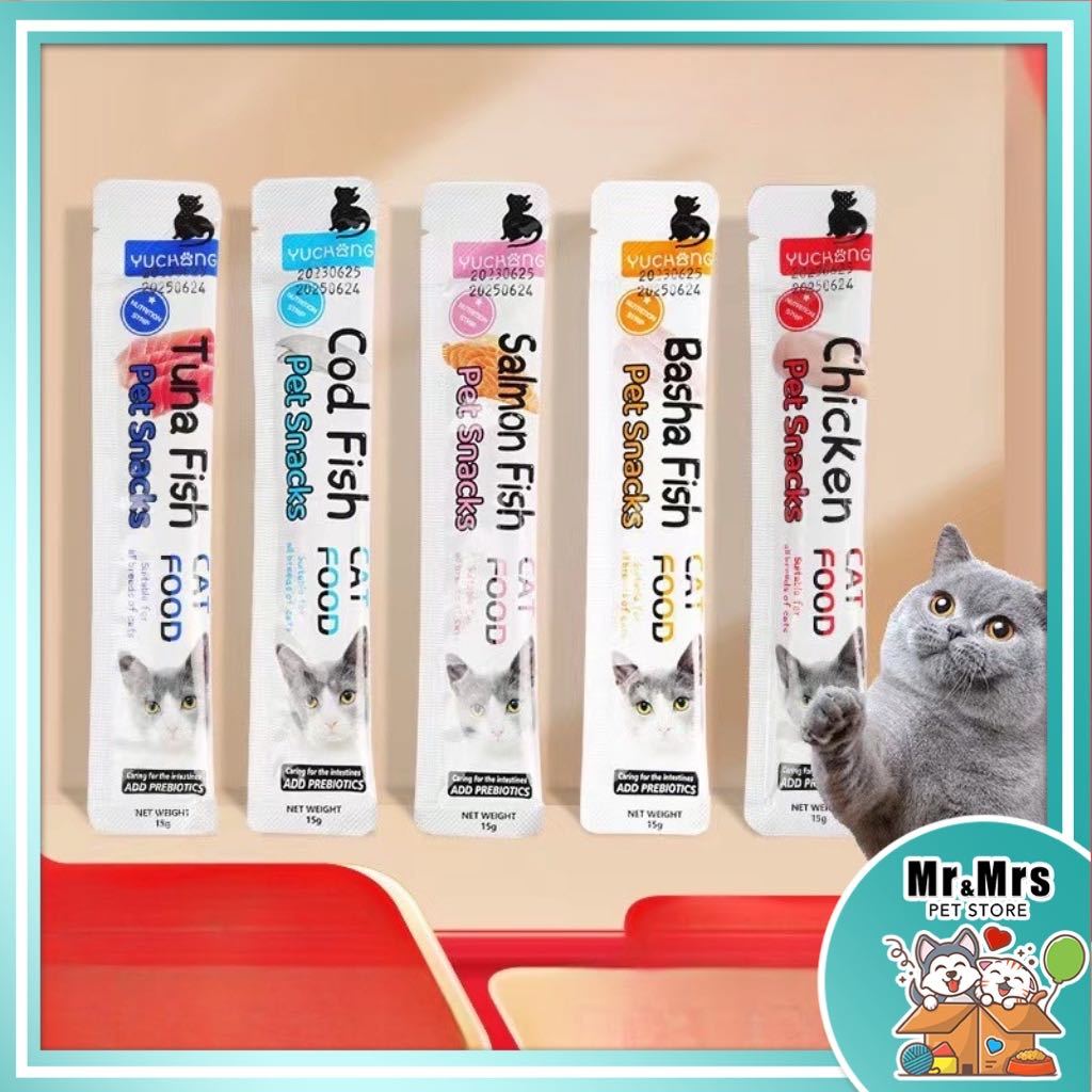 Jajan Kucing with probiotic Cat Treat Cat Wet Food Stick Cat Stick Cat