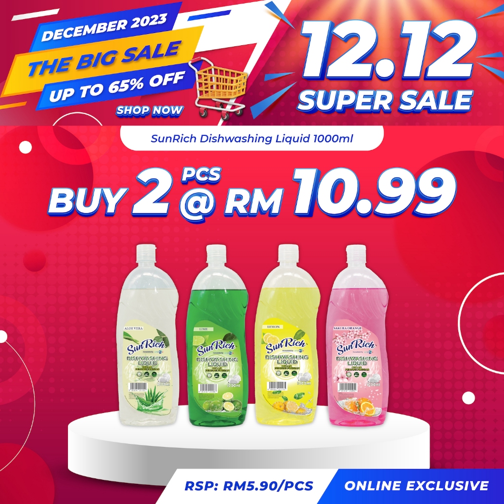 SUNRICH DISHWASHING LIQUID 1000ML Shopee Malaysia