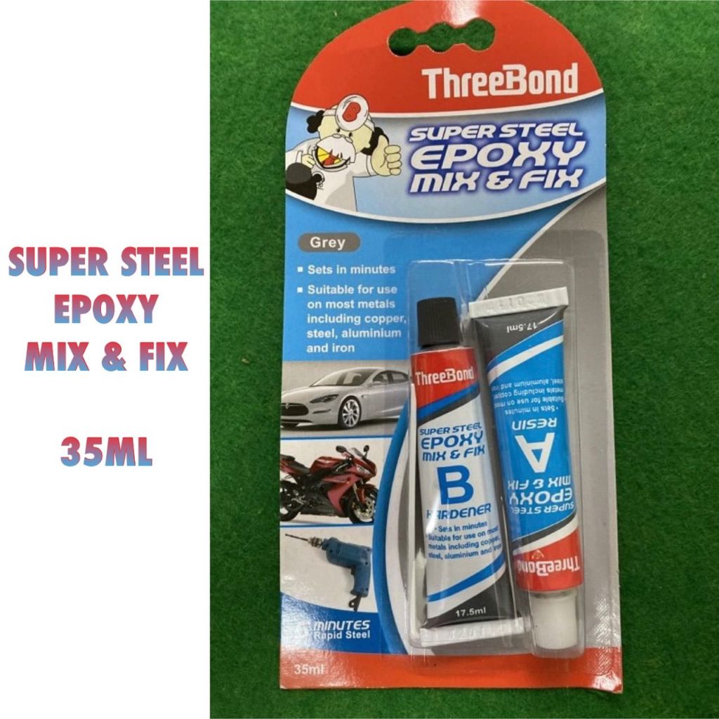 Threebond Super Steel Mix & Fix A+B Metal Repairing Casting Adhesive ...